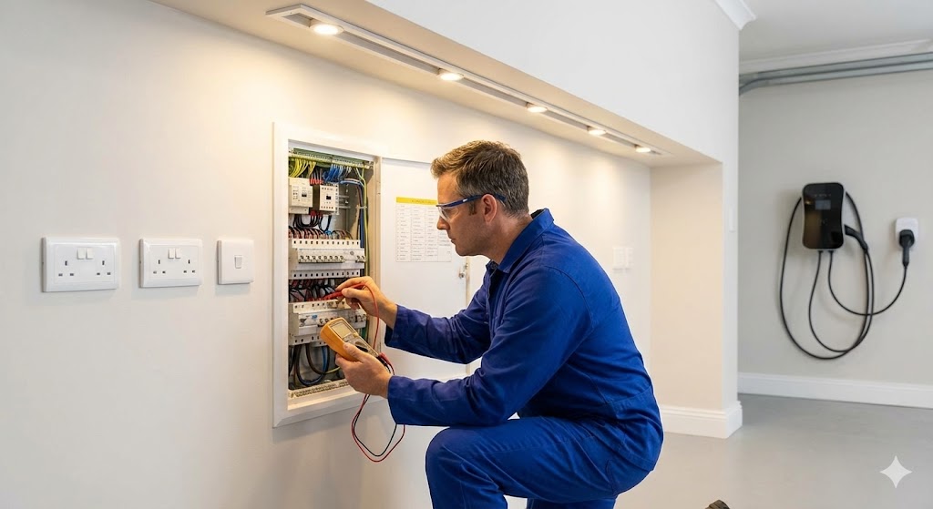 Instalación de cuadro eléctrico moderno